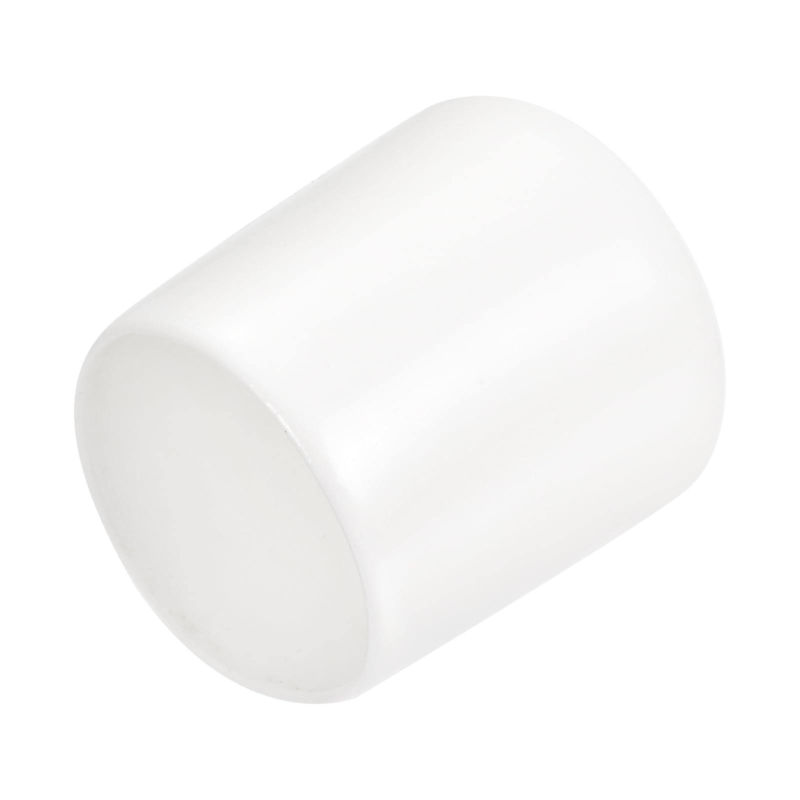 uxcell 20pcs Rubber End Caps 24mm ID Vinyl Round End Cap Cover Screw Thread Protectors White