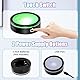 EEEKit 2 Stück Led Lichtsockel, Runder Leuchtsockel Kristallglas Display Basis Stander, 6 Beleuchtung Farben LED Show Stand für Kristall Glas Kunst