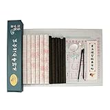 ZHEN Chinese Calligraphy Practice Reusable Chinese Magic Cloth Water Paper Set for Beginners, Chinese Calligraphy Set