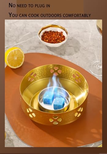 Tri-Ply Stainless Steel Paella Pan - Nonstick Seafood & Lobster Cookware, Perfect for Outdoor Camping, Parties & Gatherings - Durable, Easy to Clean, Versatile Cooking Essential