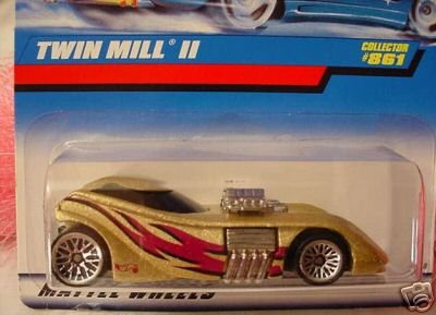 Mattel Hot Wheels 1998 1:64 Scale Gold Twin Mill II Die Cast Car Collector #861