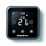 Honeywell Home T6 Wired Smart Thermostat - Black - Touchscreen Heating Control with Geofencing, Alexa, Apple & Google - 868 MHZ - Easy Install & App Setup for Combi Boiler & More - CM907 Replacement