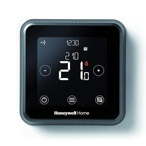 Honeywell Home T6 Wired Smart Thermostat - Black - Touchscreen Heating Control with Geofencing Alexa Apple & Google - 868 MHZ - Easy Install & App Setup for Combi Boiler & More - CM907 Replacement