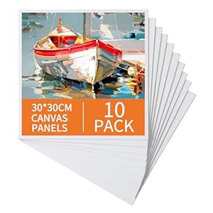 Ordeluxe Leinwand Set 30x30cm 10er-Pack