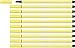 Price comparison product image Premium Fibre-Tip Pen - STABILO Pen 68 - Pack of 10 - Lemon Yellow