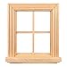 Toyvian Doll House Furniture Mini Window Frame Model Tiny Wooden Window Frame Miniature Furniture Doll Mini Window Miniature House Wall Decoration 1: 12 Miniature Toys