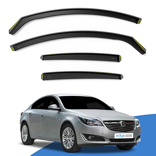 EdgeVisors Wind Deflectors for Vauxhall Insignia MK1 5 Door Hatchback (2009-2017) 4pc Set | In-Channel Rain Guards & Accessories