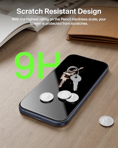 Belkin ScreenForce InvisiGlass Privacy Screen Protector for iPhone 17 Pro Max, Scratch-Resistant Impact Protection w/Included Easy Align Tray for Bubble Free Application - Made with Recycled Glass - image 4
