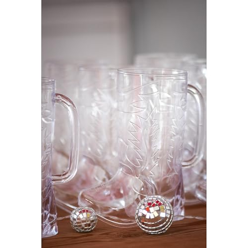 Set 36 Mugs Cowboy Boot de Plástico Transparente 17oz miniatura 3