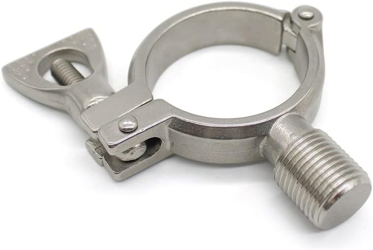 OD19mm to OD152mm BSPT1 / 2 "External Thread 304 Stainless Steel Pipe Clamp Pipe Support Pipe Hanger Household Heavy Pipe Clamp - (Size: Pipe OD 51mm)