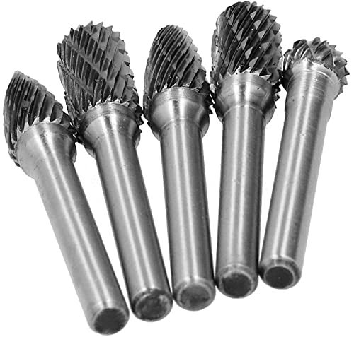 Set de 5 Fresas Rotativas de Carburo Doble Corte miniatura 5