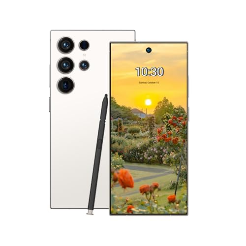 Echoamo I25 Ultra 5G Unlocked Cell Phones, Build in Pen, 256GB+8GB Unlocked Phone, 6.99" FHD+ Large Display with 7000mAh, 108MP Camera, 5G Dual SIM Android 14 Mobile Phone - White
