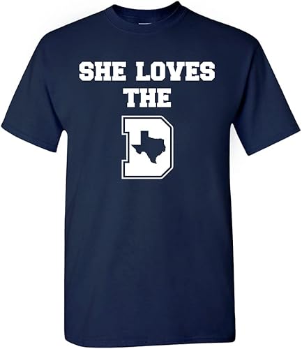 She Loves The D Men's T-Shirt for Football Fans