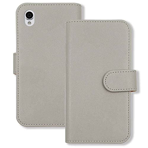 sslink Android One X4/SH-M07 AQUOS sense plus �V���[�v �Ή� �蒠�^ �X�}�z �P�[�X �X���[�X PU���U�[ (�J�o�[�F���C�g�O���[) ������ �j���A���X�J���[ �V���v�� ������� ���킢�� �J�[�h���[ �t���b�v