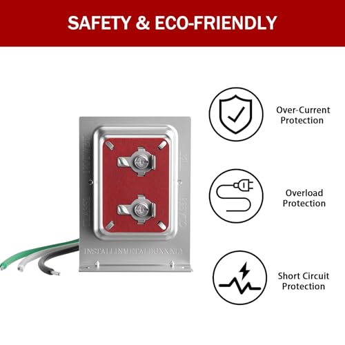 Image of 24V 40VA Doorbell Transformer Hardwired Door Chime Transformer Thermostat Power Adapter Compatible with Video Doorbell Ring Pro Nest Hello