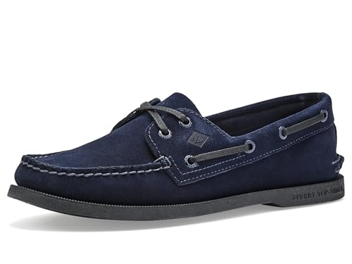 Sperry Mens Ao 2-Eye Dark Blue 9.5 Medium