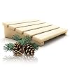 CozyNature® Handgefertigte Sauna Kopfstütze | Rückenlehne aus harzfreiem finnischem Kiefernholz | Ultimatives Saunazubehör | Intensive Wärmebehandlung
