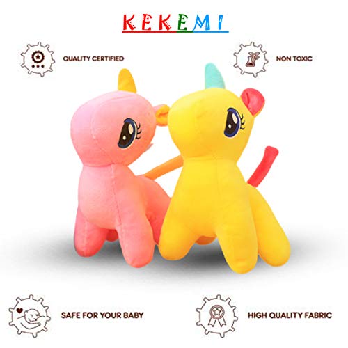 Image of KEKEMI Non-Toxic Hugable Cute Stuff Teddy Bear Soft Toys for Kids /Gift, Size 7 Inches (Pack of 2)