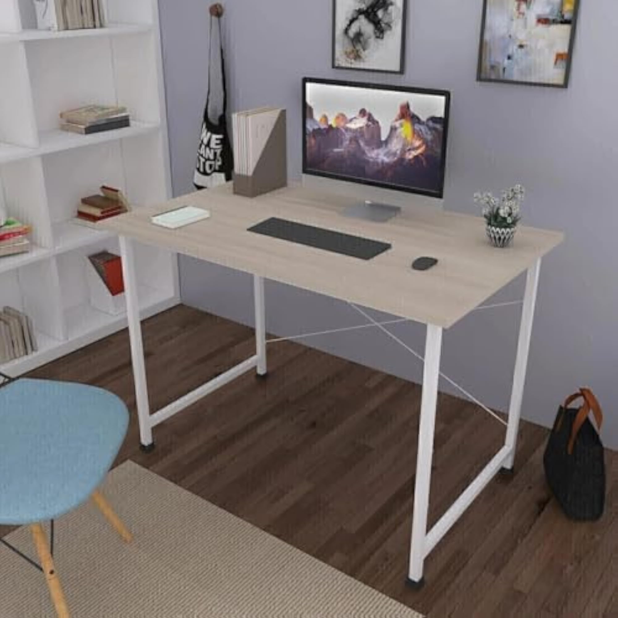 Millennium Oak Computer Desk, Writing Workstation Table