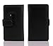Cadorabo Book Case Compatible with Nokia Lumia 920 in Midnight Black - with Magnetic Closure and 3 Card Slots - Wallet Etui Cover Pouch PU Leather Flip