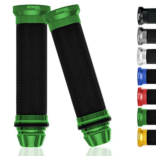 Assolutamente antiscivolo - Queste manopole di qualità superiore per il manubrio della tua moto sono assolutamente antiscivolo e comode grazie al rivestimento in gomma. Avrai sempre il miglior supporto durante la guida