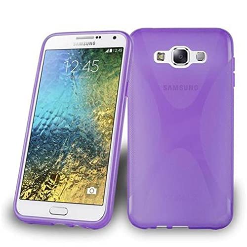 Cadorabo Funda para Samsung Galaxy E7 en ORQUÍDEA Violeta   Cubierta Proteccíon de Silicona TPU Delgada e Flexible con Antichoque   Gel Case Cover Carcasa Ligera