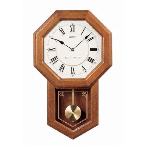 Light Oak Schoolhouse Chime Clock
