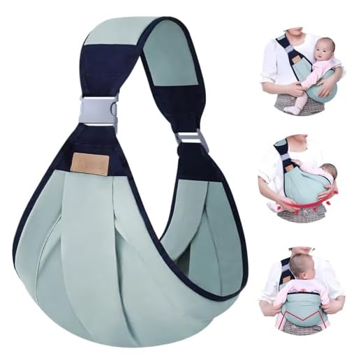Canguru Ergonômico para Bebê 4Leader | Portador Multifuncional com Ring Sling | Design Prático para Papais e Mamães Ativos | Envoltório Confortável e Seguro (Verde Algodão)