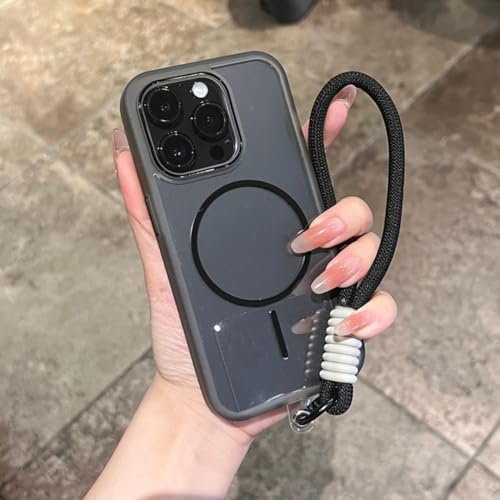 Étui magnétique transparent iPhone 14 Pro antichoc anti-jaunissement