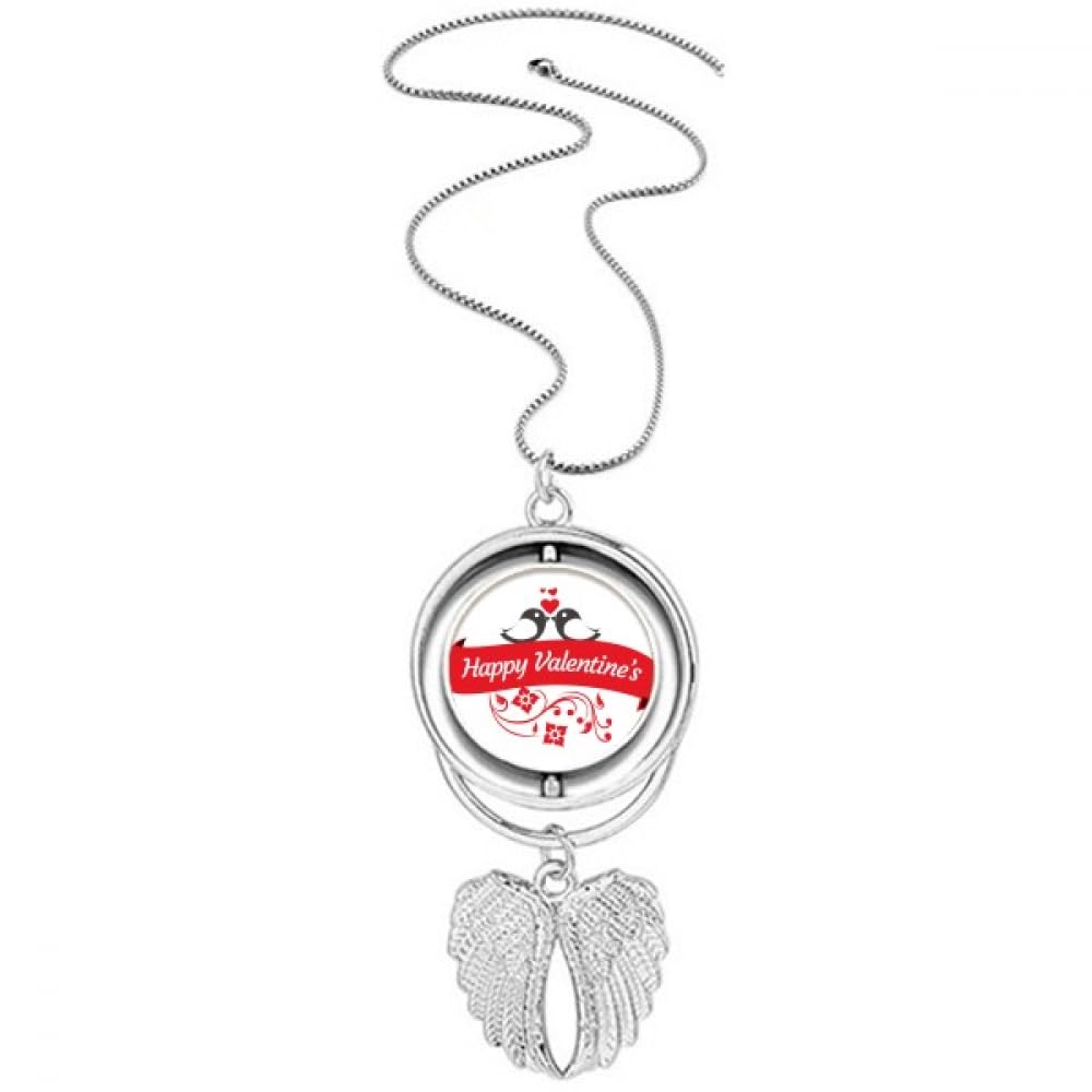 Pendentif ailes d'ange avec chaîne réglable pour soirée romantique