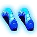 Alviller LED Armbänder, Reflective 4 Stuck LED Armband für Laufen und Joggen (2 Blau)