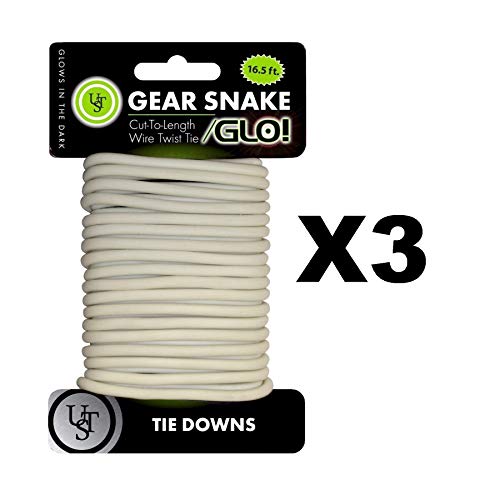 Ultimate Survival Technologies Gear Snake GLO! - Corbata de alambre flexible (3 unidades)