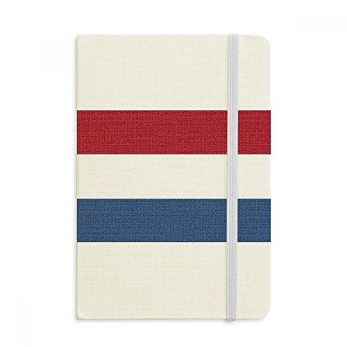 Carnet Pays-Bas drapeau national A5 avec couverture en tissu rigide journal intime multicolore