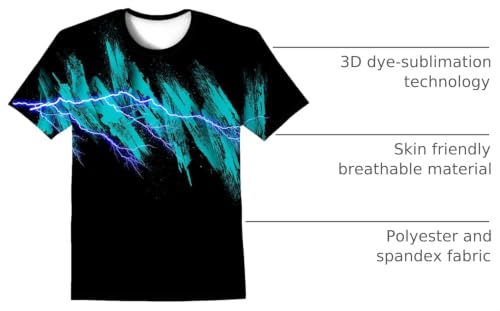 Image of LAIDIPAS Boys Girls 3D Graphic T-Shirt Short Sleeve Tops Tees 6-16 Years