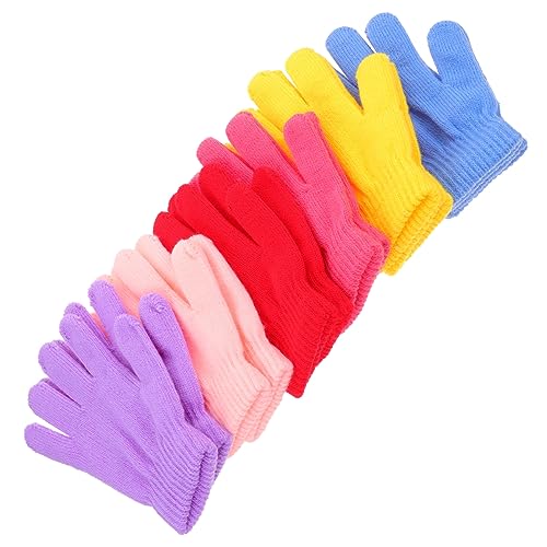 6pairs Cold Non-skid Mittens for Boys and Girls Warm and Finger Gloves for Outdoor Activities Multiple Colors Lake Light Sunset