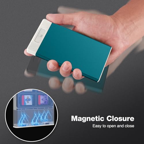 Image of HEIYING Switch Game Card Case for Nintendo Switch /Switch OLED /Switch Lite Game Card or Micro SD Memory Card, Metal Switch Game Holder with 20 Game Card Slots and 20 Micro SD Card Slots