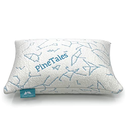 Pinetales Cooling Buckwheat Pillow - With Prestige Star Constellation Cool Touch Pillowcase - Travel Size 10" X 14" #TOP2