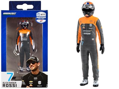 GreenLight 1:18th Arrow McLaren SP Alexander Rossi #7 Driver Figure, Blue