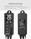 Elitech STC-1000Pro TH thermostat température humidité sonde 2 m photo 3