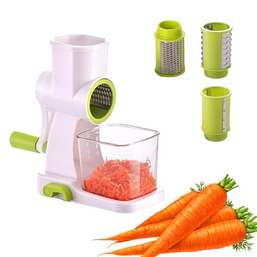 Cortador de verduras, rallador multiusos de verduras, rallador de rallado manual, herramientas de utilidad para queso, zanahorias, coliflor, pepino Cenmoo