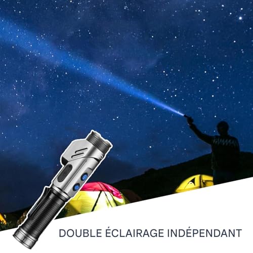 Lampe torche magnétique rechargeable avec éclairage LED orientable à 90° - 2