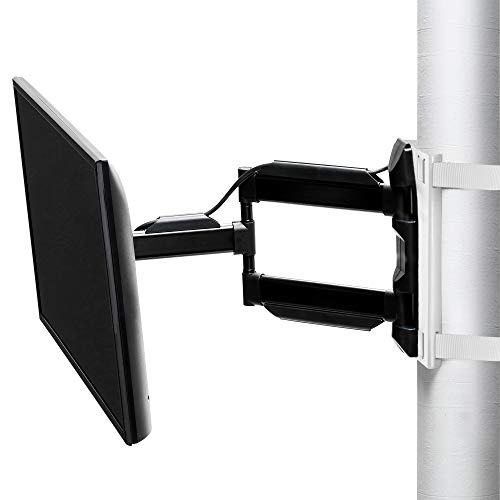 Condomounts Wrap Around Column TV Mount, No Drilling, Round & Square Column/Pole TV Mount for 13-55 Circumference. Gazebo TV Mount(4-18 Diameter)