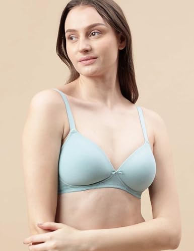 Image of Marks & Spencer NW Solid OPP Bra Light Blue