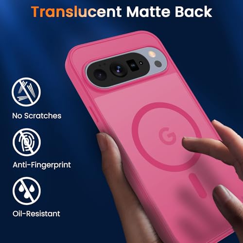 Image of WRJ Magnetic Case for Google Pixel 10 Pro XL 6.8-Inch,Hot Pink