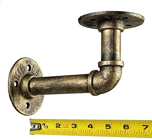 Miniatura 2 de Soportes industriales para tuberías de hierro, soportes de estantes, estantes de tubería -codo, Bronce