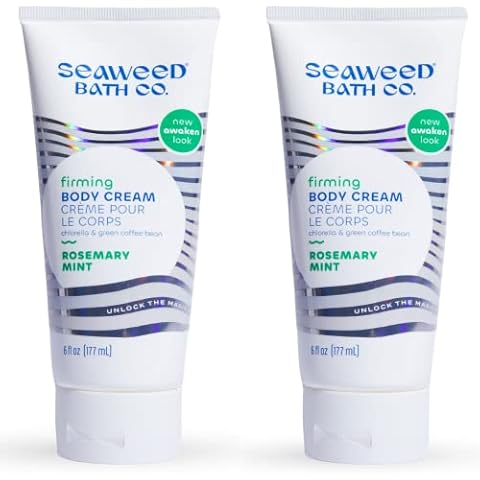 Seaweed Bath Co. Firming Body Cream, Rosemary Mint Scent, 6 Ounce (Pack of 2) Cover