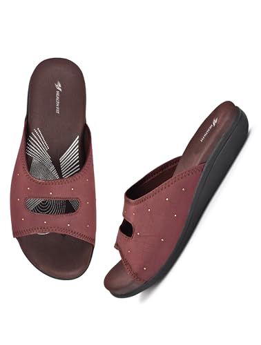Image of HEALTH FIT EXTRA SOFT Women's Comfortable Memory Foam Doctor Slippers /Flip-Flops|Fashionable Casual & Stylish|Lightweight & Breathable|Outdoor Synthetic Casual Chappals Sandals Ladies & Girls HF25