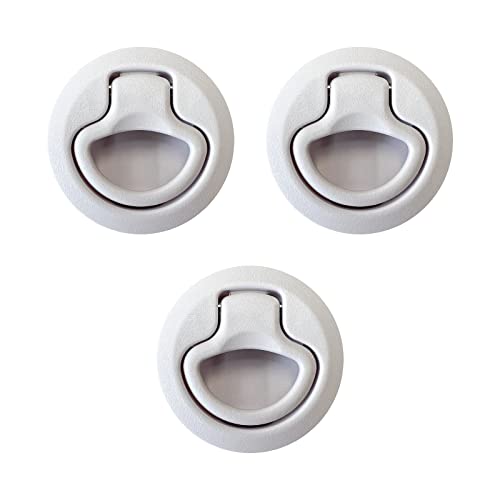 Haasweller 3X Pull Lock Möbelschloss wie Push Lock weiß Schloss für Wohnmobil Camper Ausbau Druckschloss