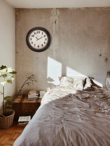 Image of Westclox 32213VBK 24 inch Traditional Wall Clock Battery-Operated Clock for Living Room, Bedroom, Office | Ideal Housewarming Gift