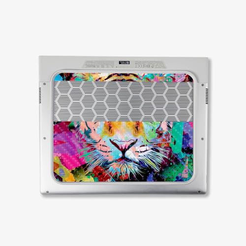 Image of MightySkins Carbon Fiber Skin Compatible with Alienware X14 R2 (2023) Full Wrap Kit - Neon Tiger | Protective, Durable Textured Carbon Fiber Finish | Easy to Apply & Change Styles | Made in The USA